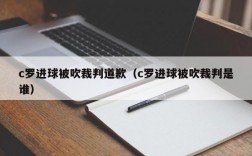 c罗进球被吹裁判道歉（c罗进球被吹裁判是谁）