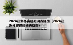 2024亚洲杯赛程时间表格图（2024亚洲杯赛程时间表格图）