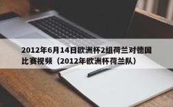 2012年6月14日欧洲杯2组荷兰对德国比赛视频（2012年欧洲杯荷兰队）